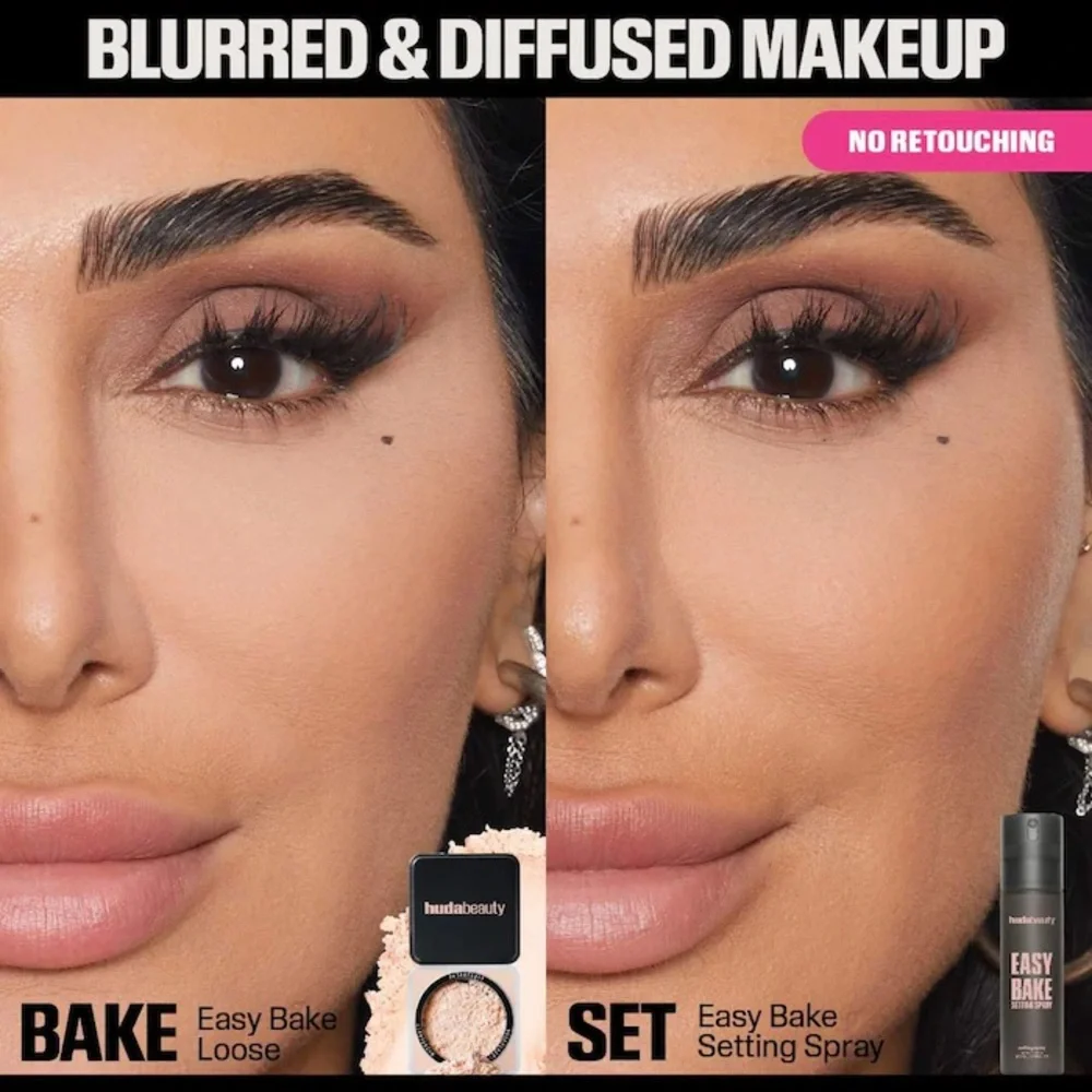 2/$50 🌈 NIB Full Size HUDA BEAUTY Easy Bake Blurring Setting Spray 16-Hour Wear